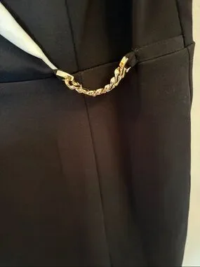 Enfocus Studio | Dresses | Enfocus Studio Black Mini Dress With White ...